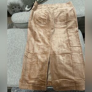 Skirt - The Colette Skirt by Maeve: Corduroy Maxi Edition- waist 14” length 38”